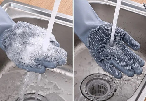Silicone Scrubbing Gloves