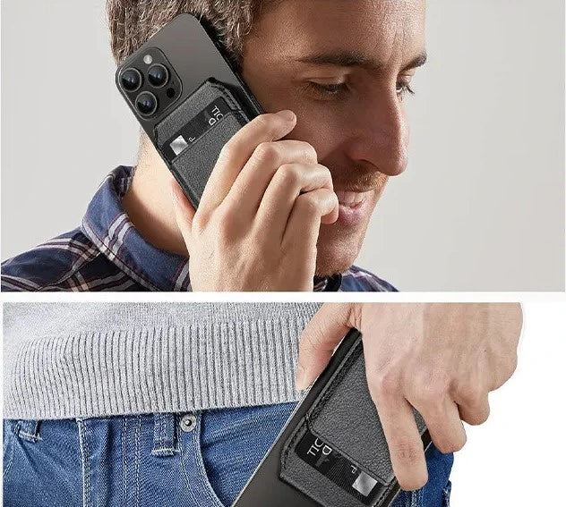 Phone Card Holder with Foldable Stand