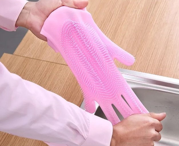 Silicone Scrubbing Gloves