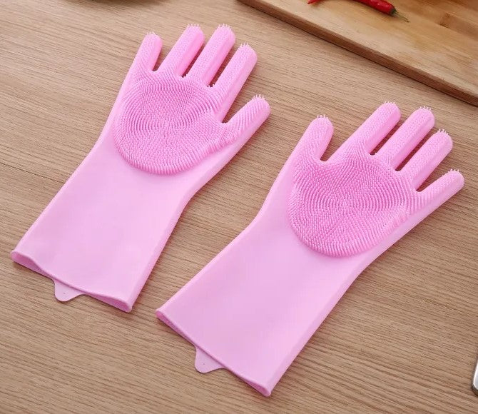 Silicone Scrubbing Gloves