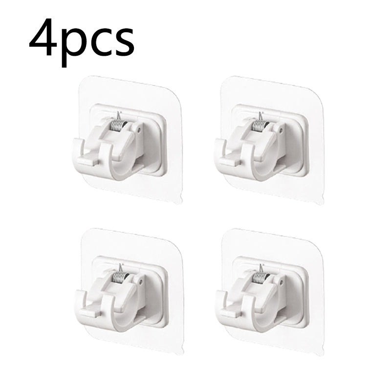 Self-Adhesive Curtain Rod Hooks (Set of 4)