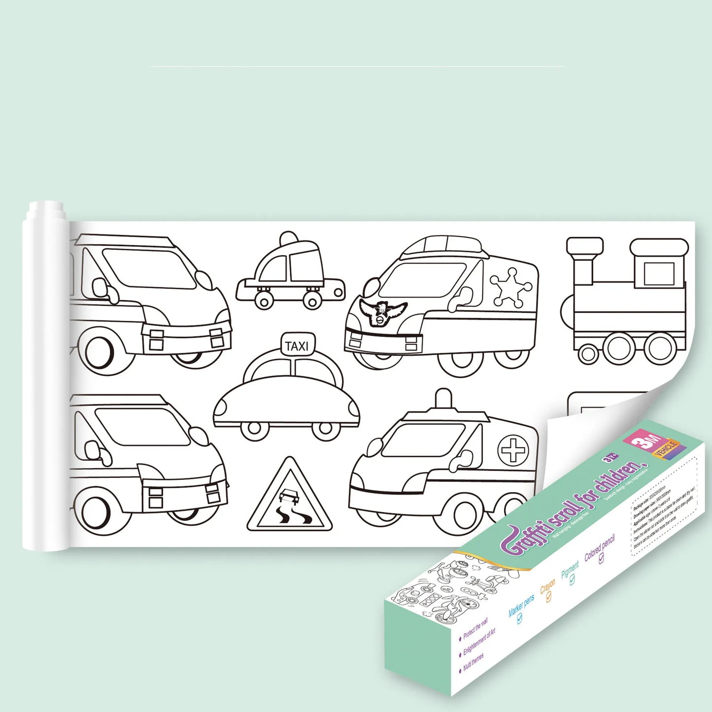 Coloring Sheets with Pencils