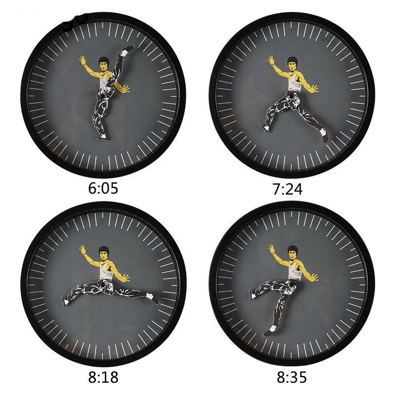 Kung Fu Wall Clock