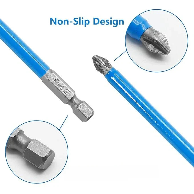 Anti-Slip Magnetic Screwdriver Bit Set