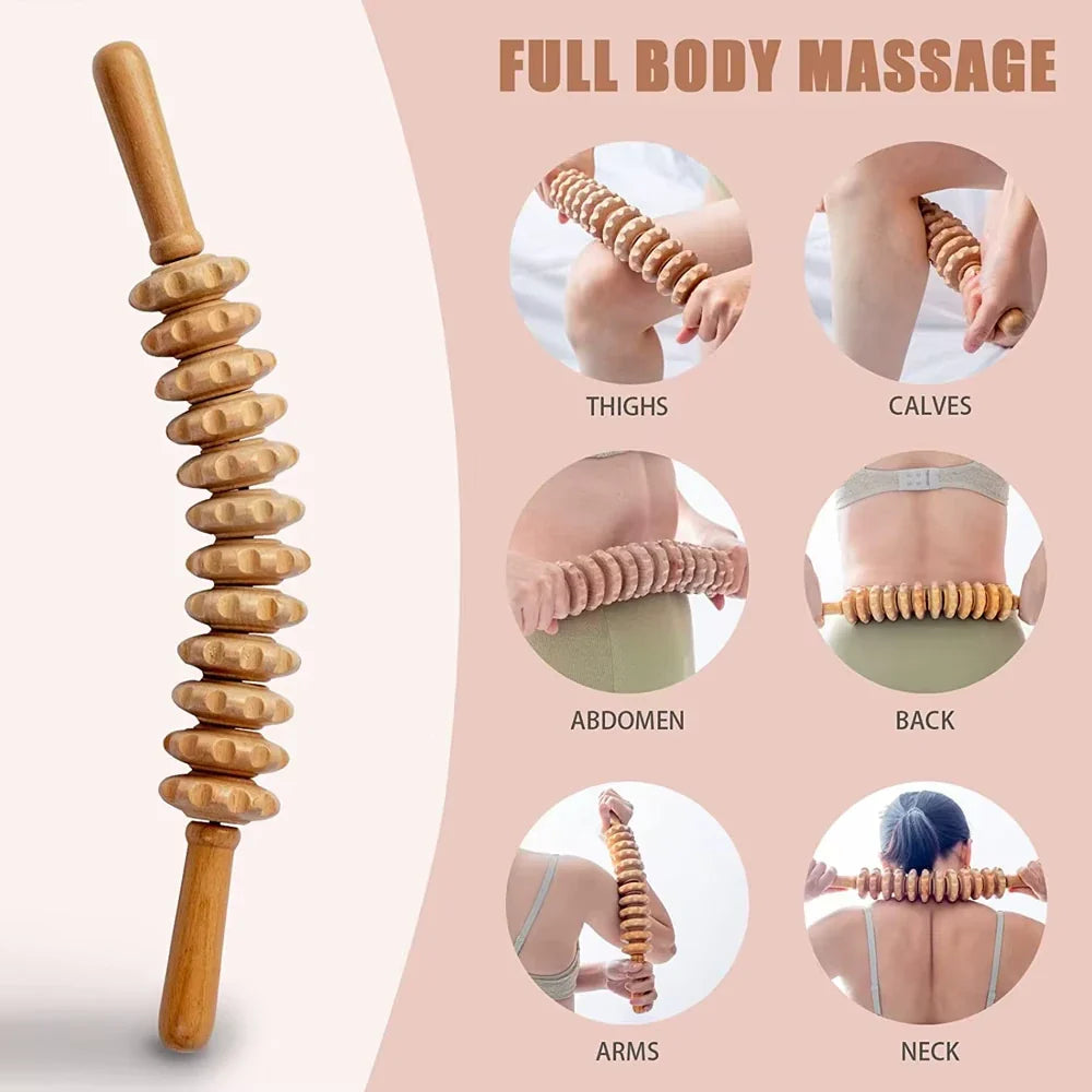 Full Body Wooden Massage Roller