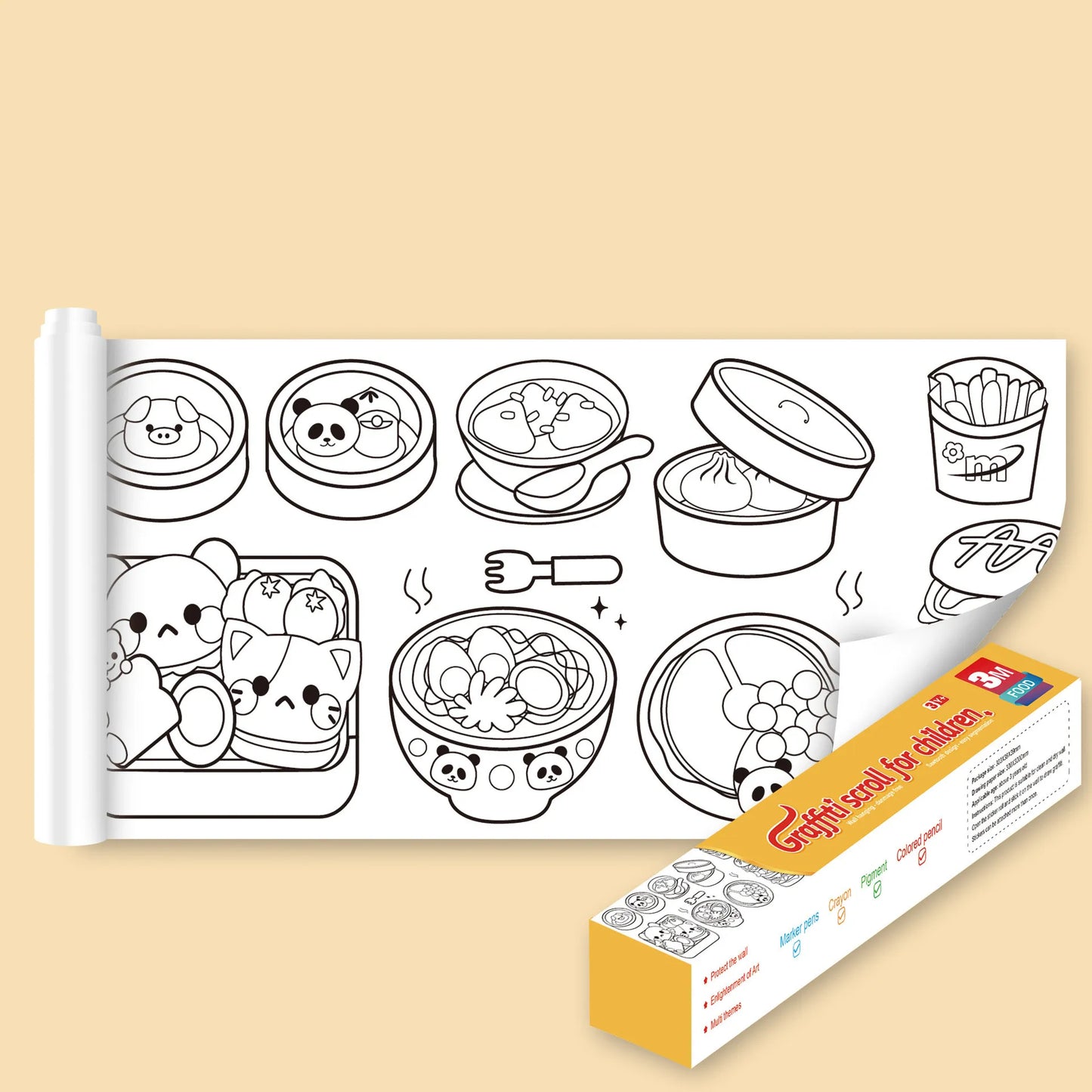Coloring Sheets with Pencils