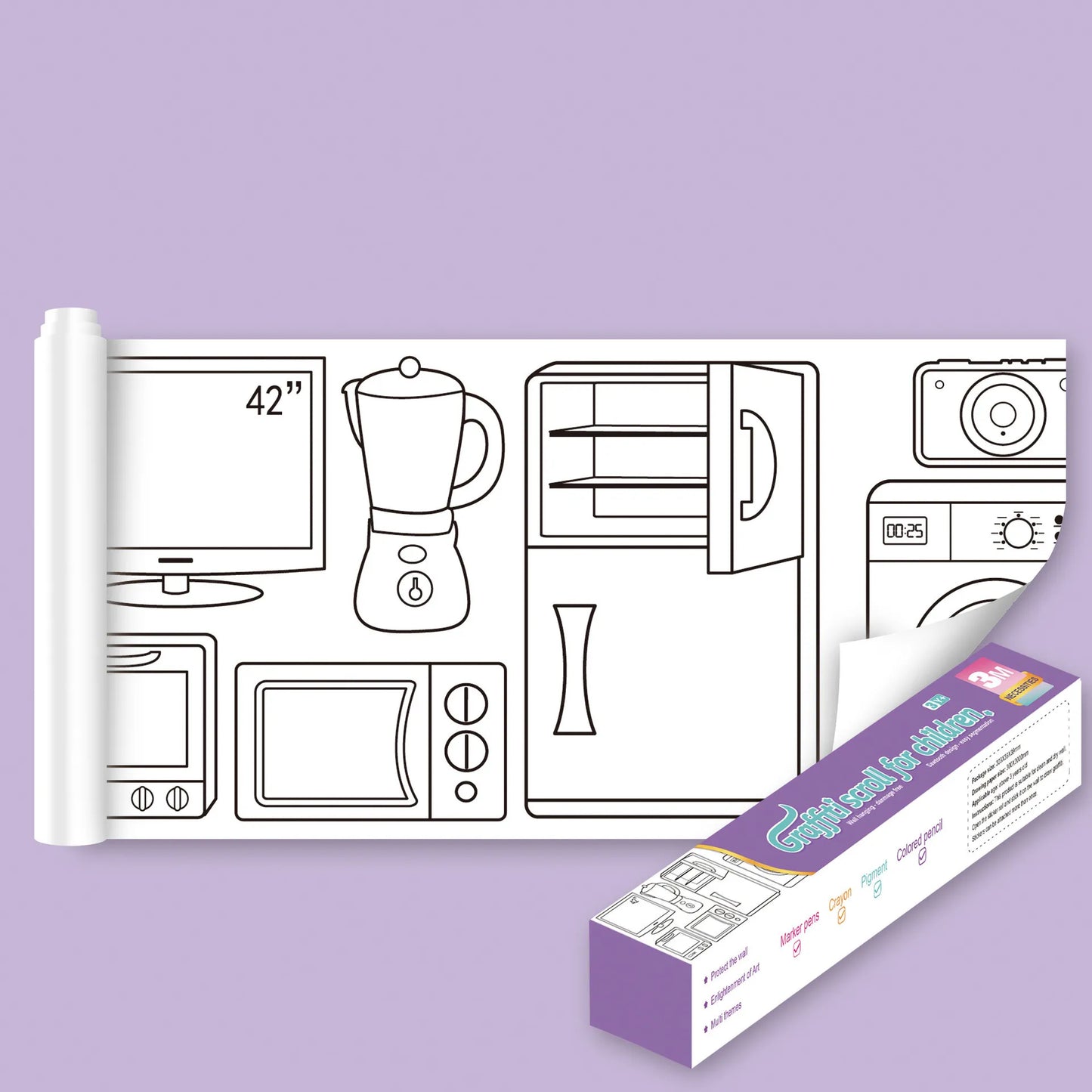 Coloring Sheets with Pencils
