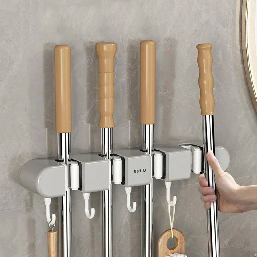 Wall-Mounted Mop Holder