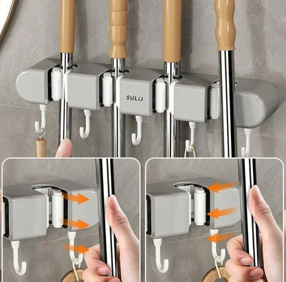 Wall-Mounted Mop Holder