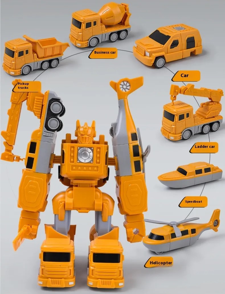 Magnetic Transformer Car Set