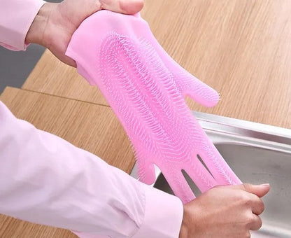 Silicone Scrubbing Gloves