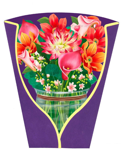 3D Pop-Up Flower Bouquet