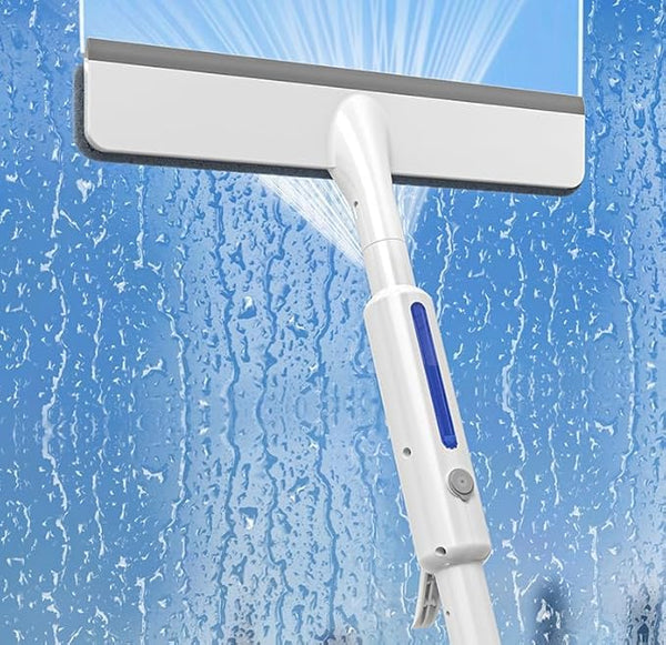 2-in-1 Window Cleaner with Built-In Spray Bottle