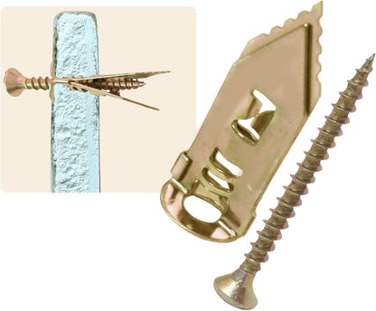 No-Drill Wall Anchors with Screws (Set of 50)