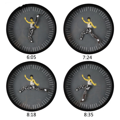 Kung Fu Wall Clock