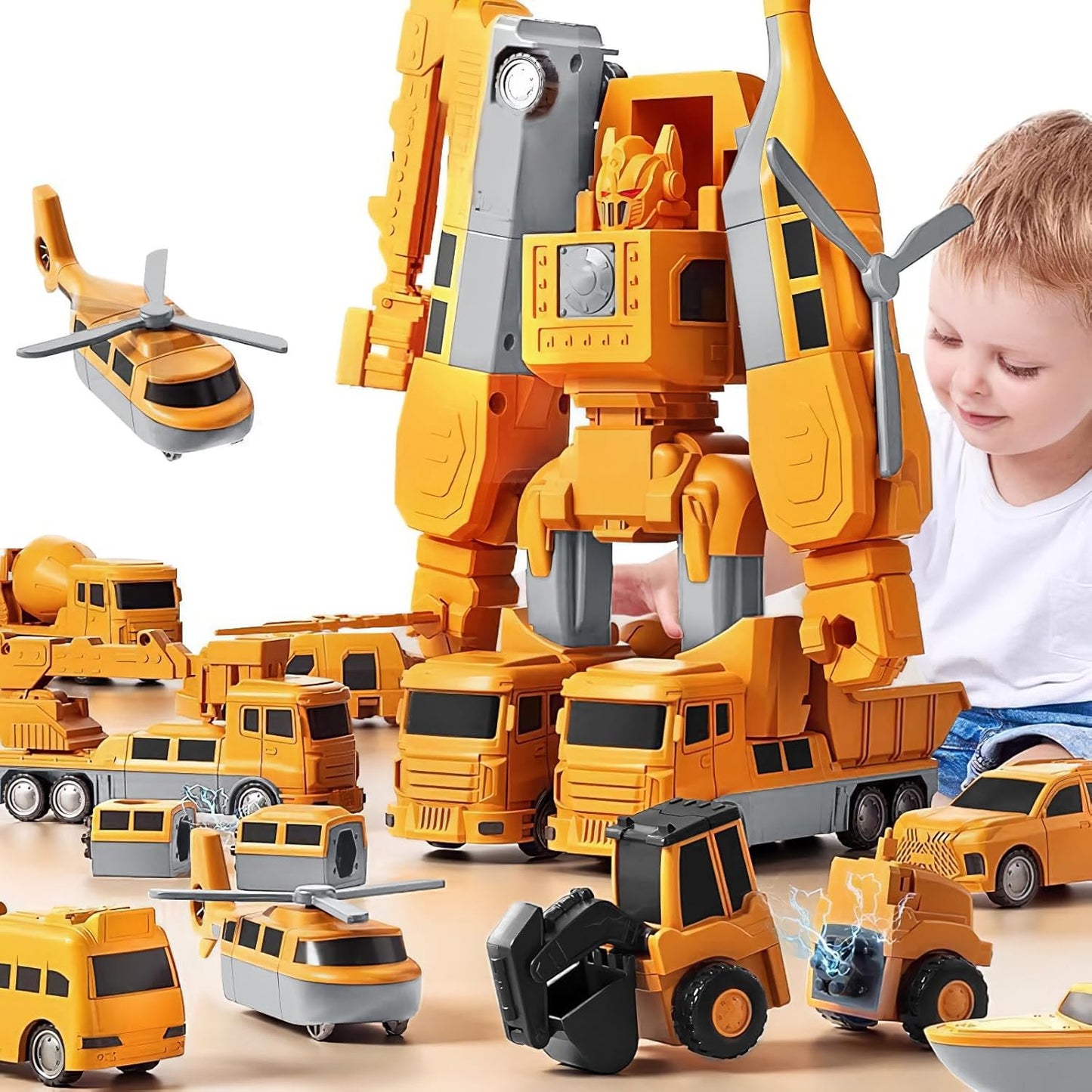 Magnetic Transformer Car Set