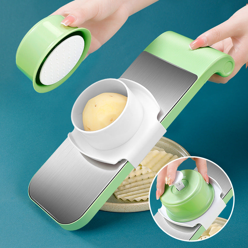 Vegetable Grater With a Hand Guard