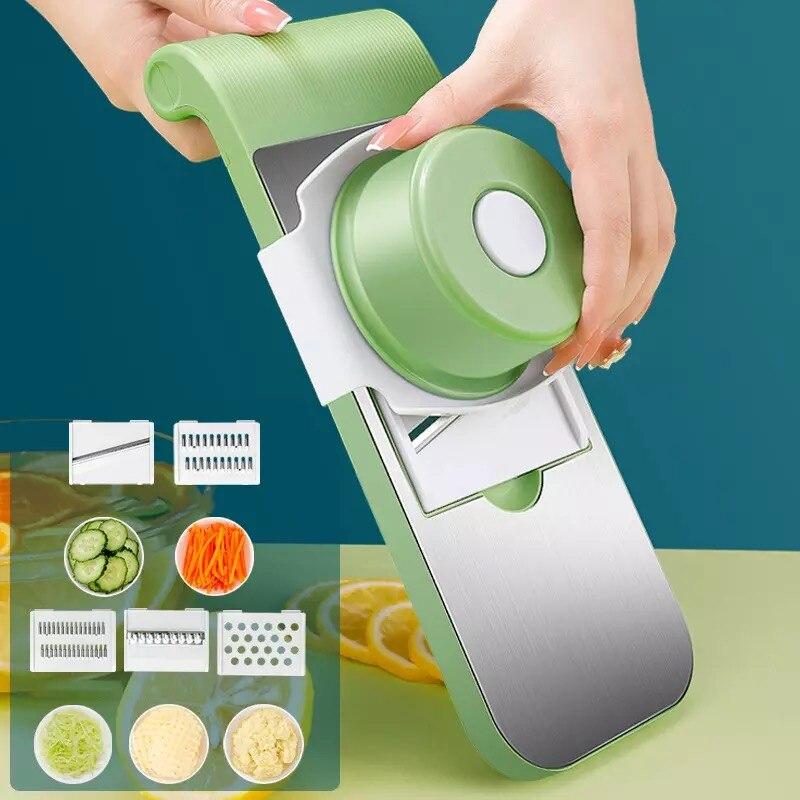 Vegetable Grater With a Hand Guard
