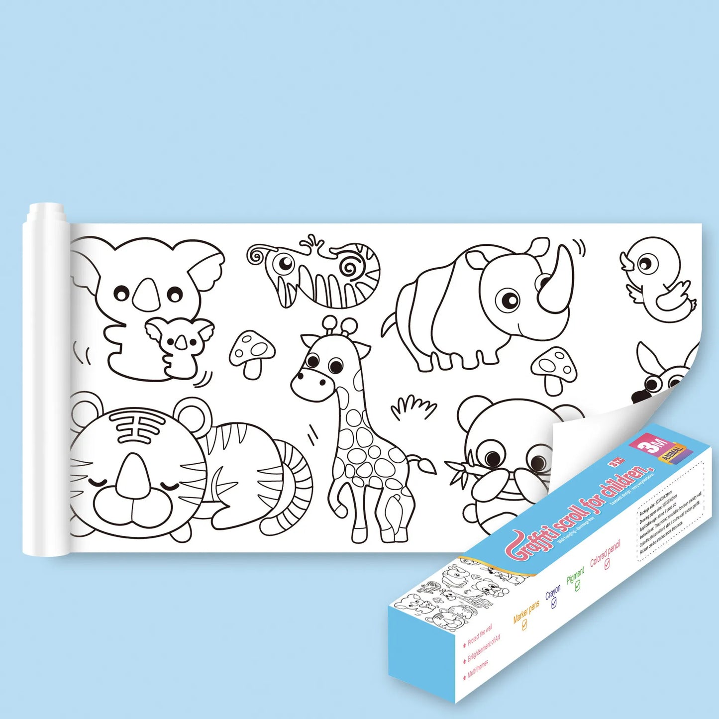 Coloring Sheets with Pencils