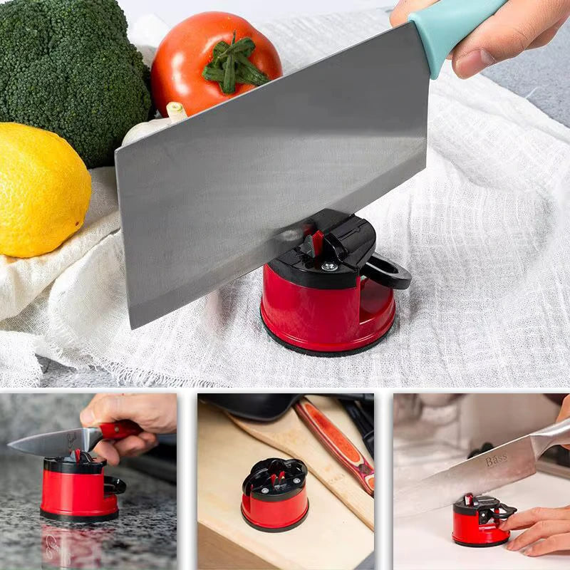 Knife Sharpener with Suction Base