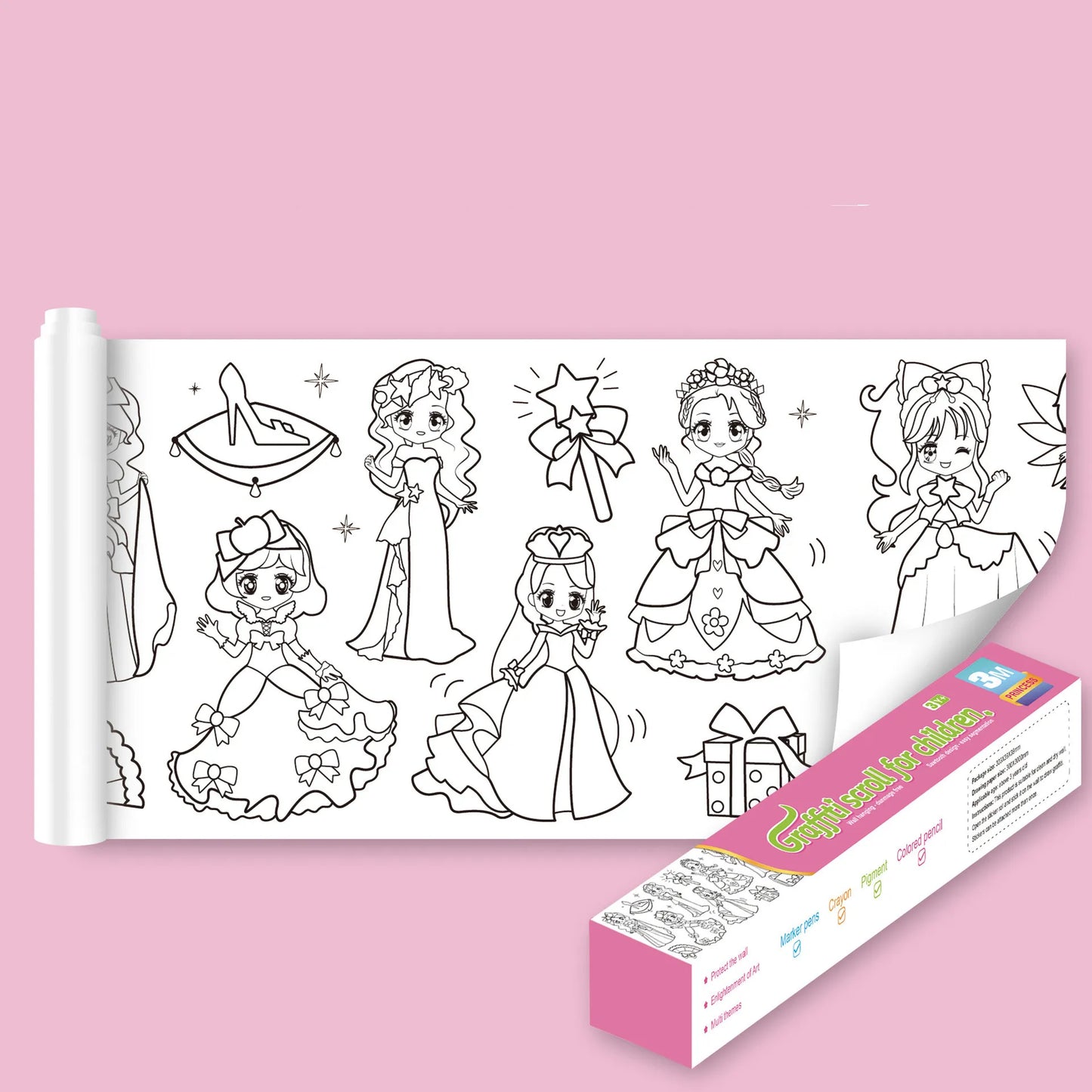 Coloring Sheets with Pencils