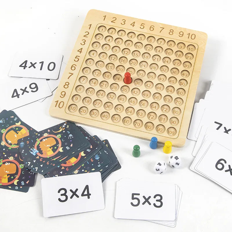 Multiplication Board Game for Kids
