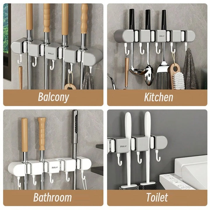 Wall-Mounted Mop Holder