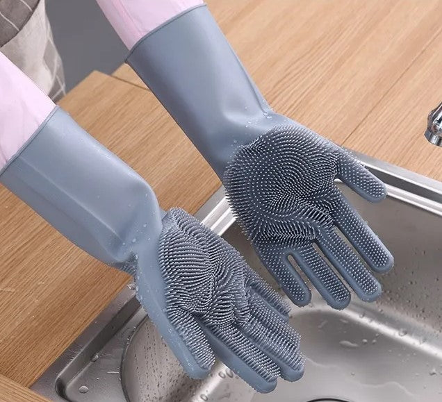 Silicone Scrubbing Gloves