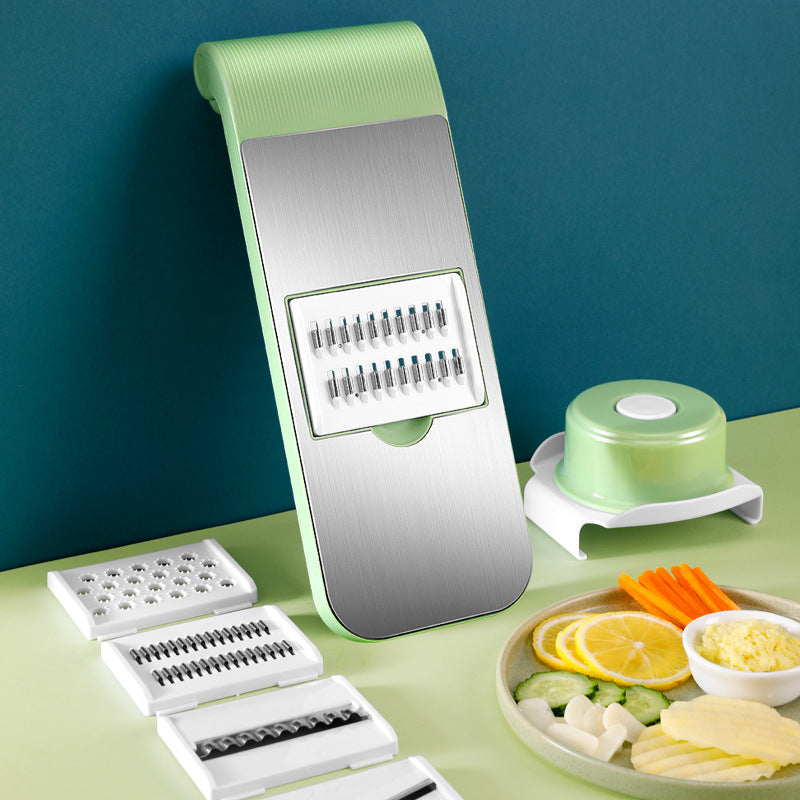 Vegetable Grater With a Hand Guard