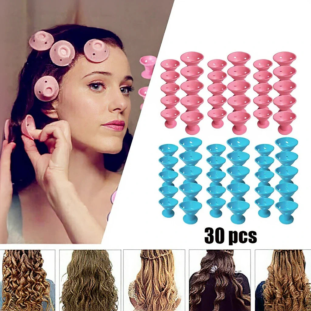 Silicone Hair Curlers (30pcs Set)