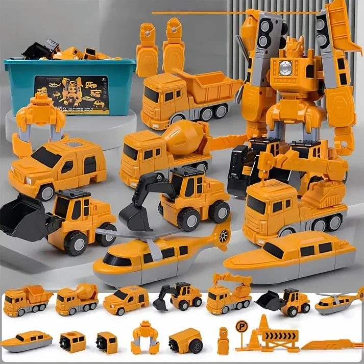 Magnetic Transformer Car Set