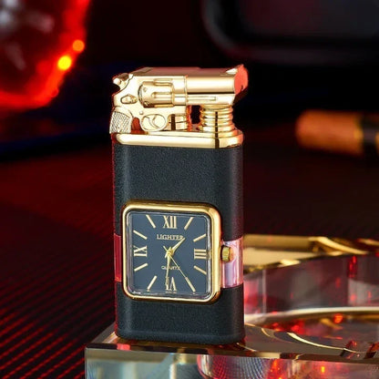 Premium Windproof Lighter with Clock