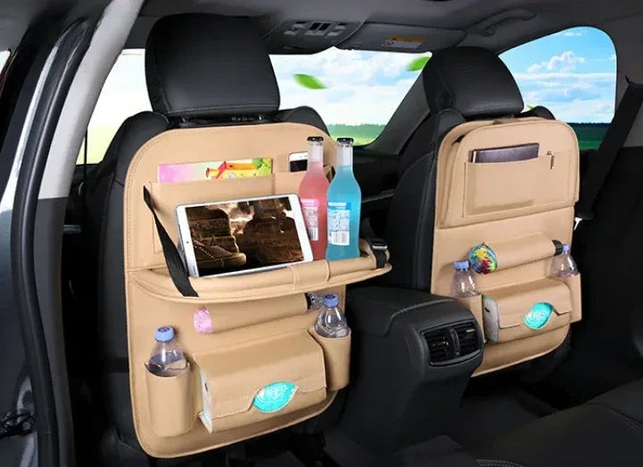 Backseat Car Organizer with Foldable Tray