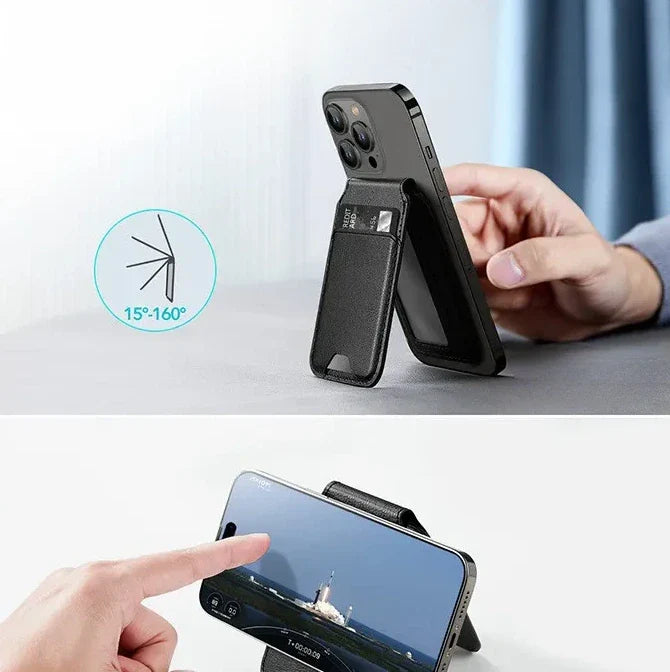 Phone Card Holder with Foldable Stand