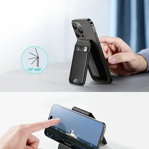 Phone Card Holder with Foldable Stand
