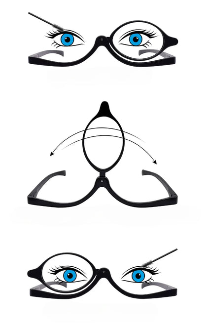 Flip Lens Makeup Glasses