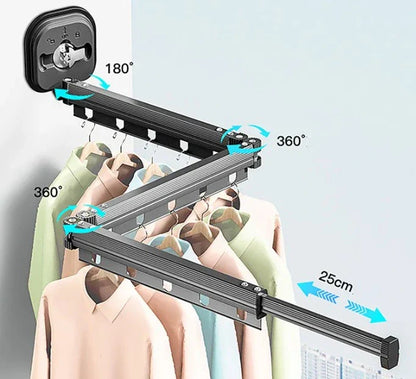 Suction Cup Foldable Drying Rack